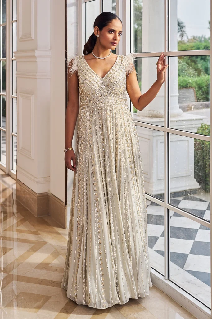 Indo-western structured gowns