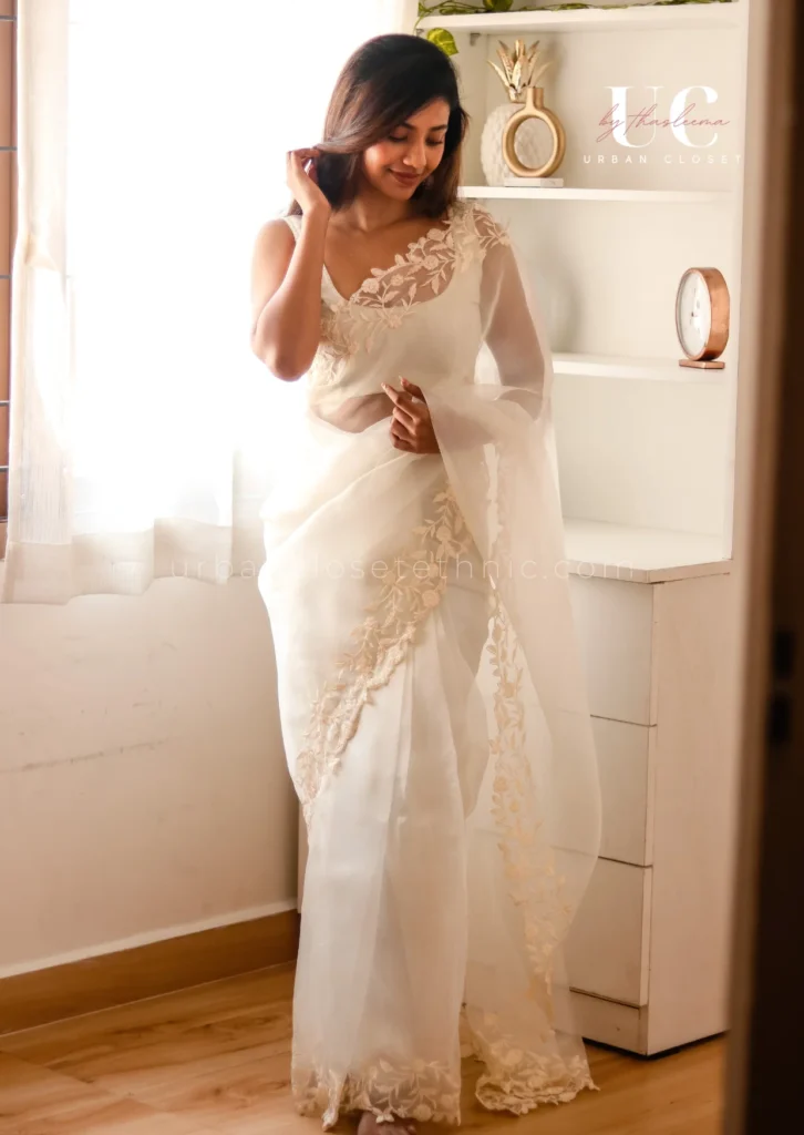 Organza saree for indian weddings